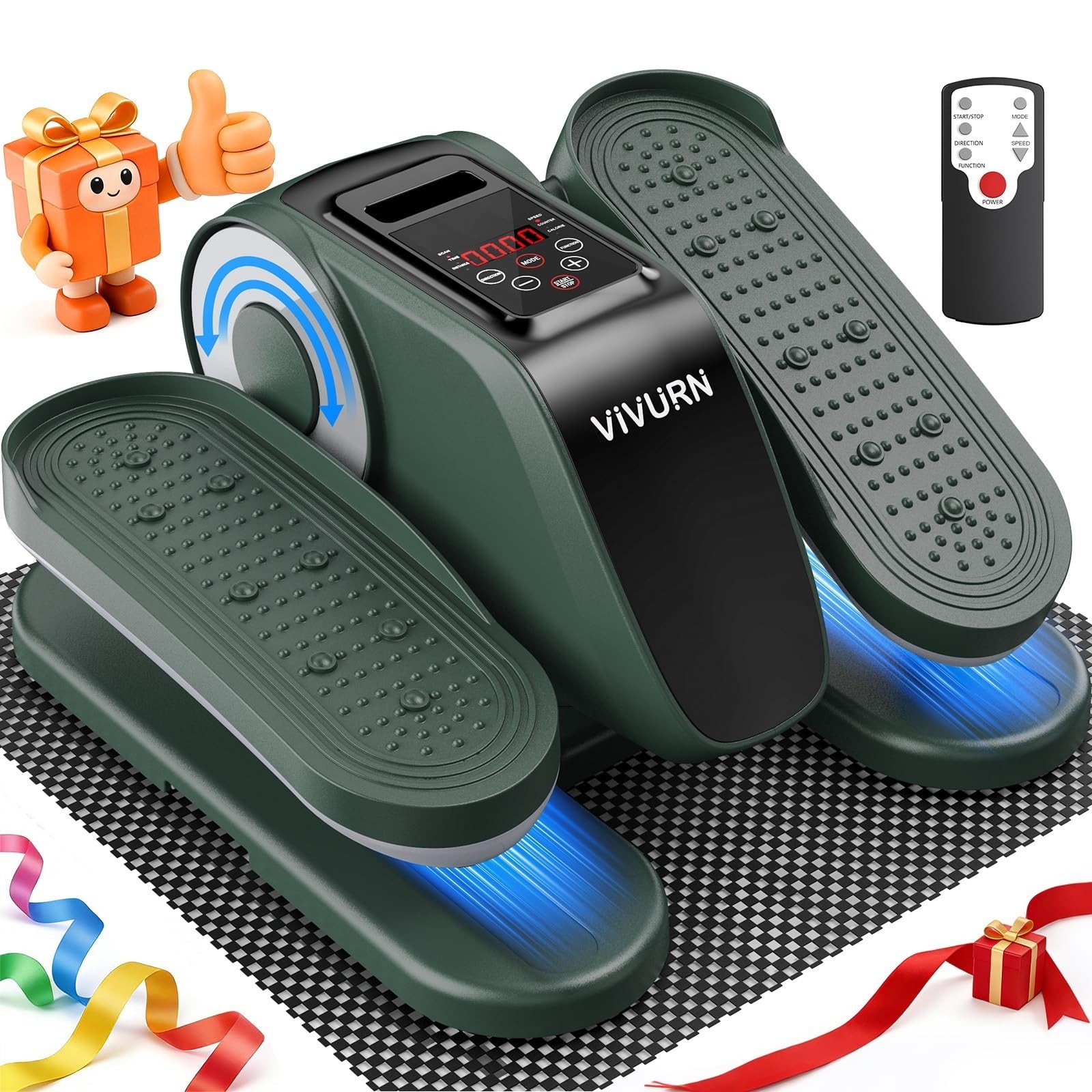 VIVURNUpgraded Under Desk Elliptical 12 Speeds Forward & Reverse Manual & Aut...