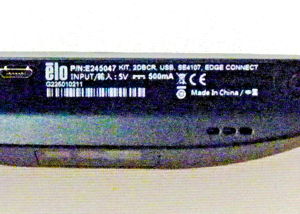 Elo Edge Connect 2D Barcode Reader Scanner USB, E245047, SE4107, New Open Box