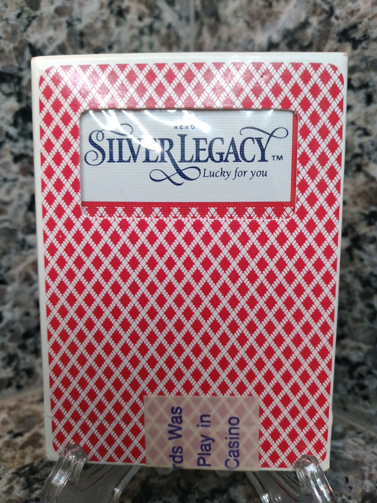 SILVER LEGACY HOTEL CASINO RENO CASINO-SEALED RED DECK OF CARDS