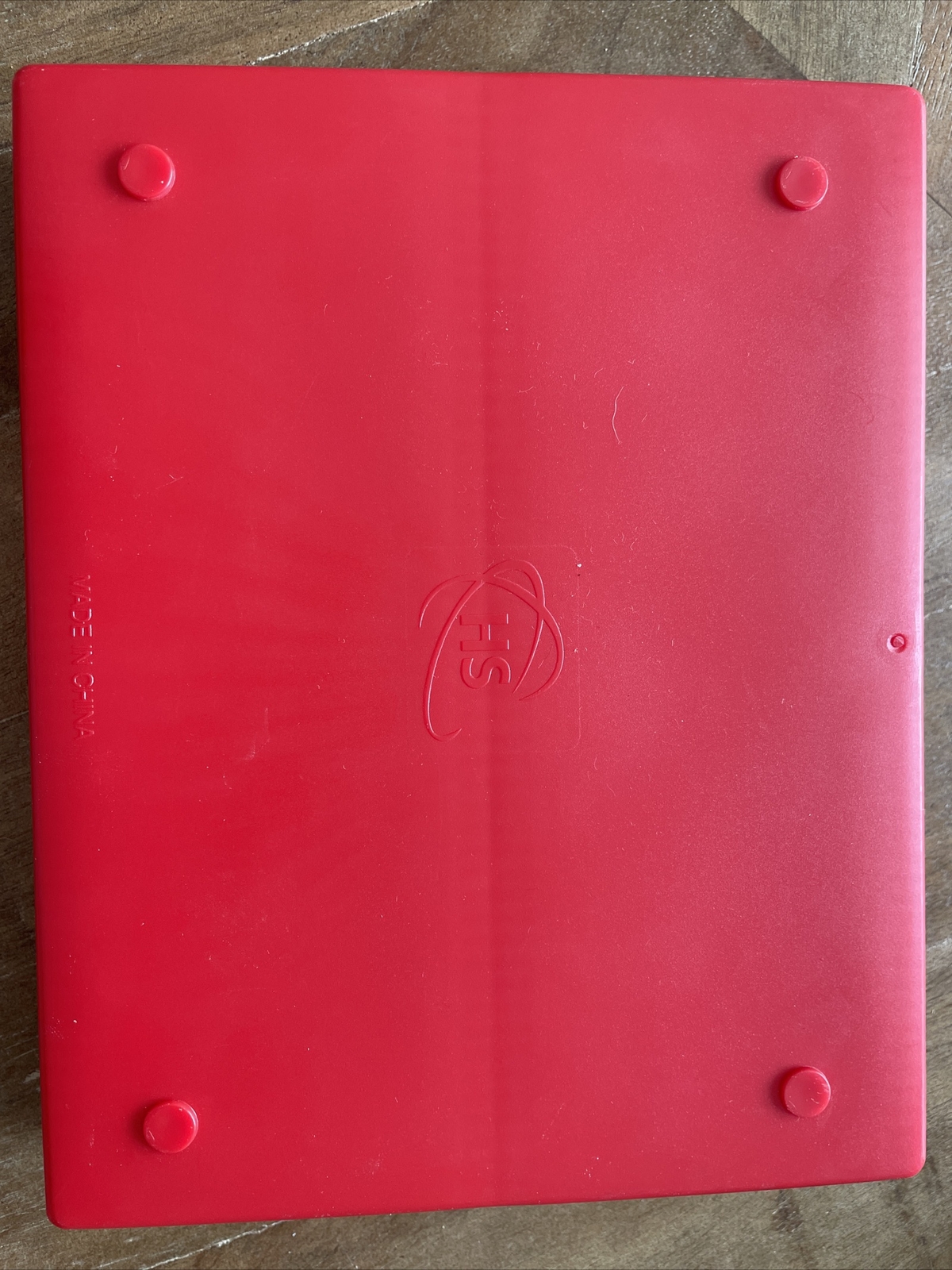 HS Microscope Slide Box Red Case Storage Holds 100 Slides Chemistry Laboratory