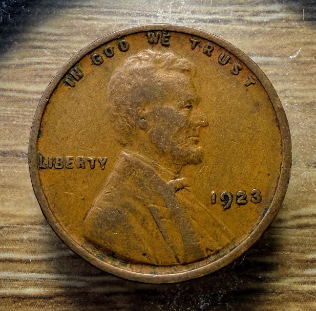 1923-P Lincoln Wheat Cent - Actual Coin Shown - Free Shipping & Tracking INV#34