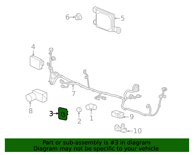 Genuine GM Park Sensor Bracket 84950163