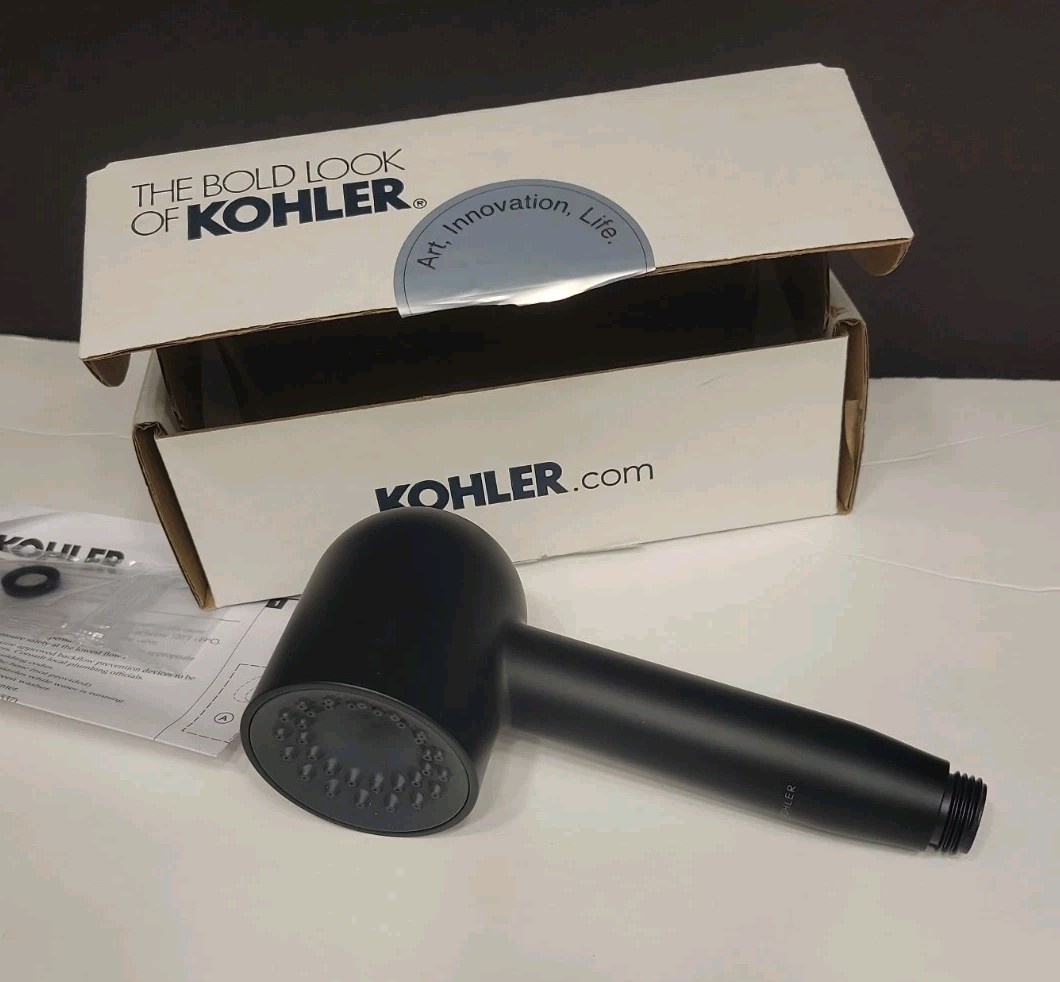 KOHLER Statement 1F Iconic HANDSHOWER  26286-BL, Matte Black, 2.5 GPM.