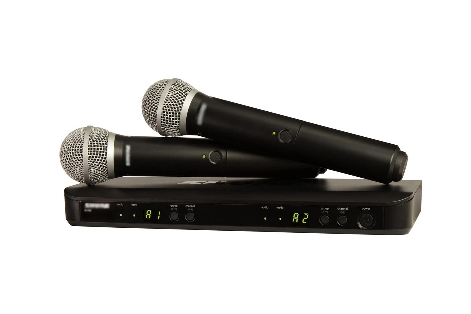 Shure BLX2/PG58 Handheld Wireless Transmitter with 2x PG58 Vocal Mic Refurbished