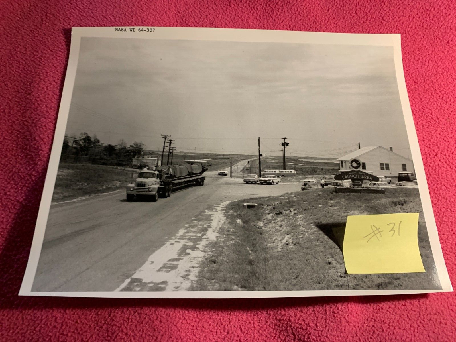 NASA PHOTO space flight SPACECRAFT wallops island AERONAUTICS launch area TRUCK