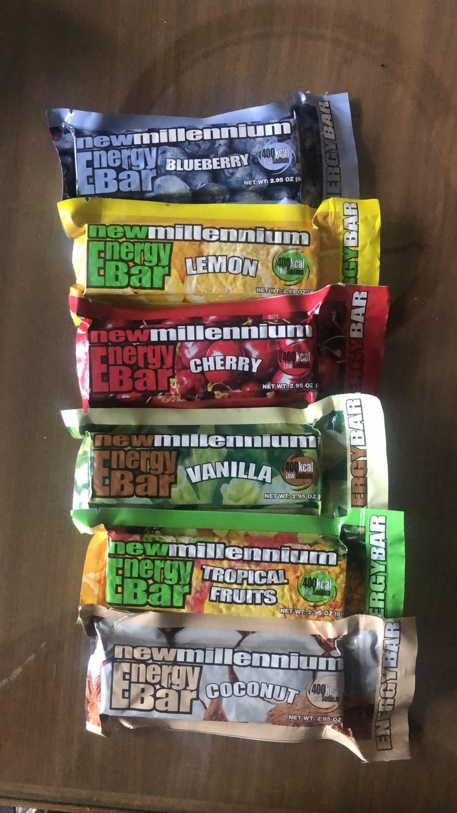 Millennium Assorted Energy Bars (6 Count) - Long (Pack of 6), MULTI COLOR