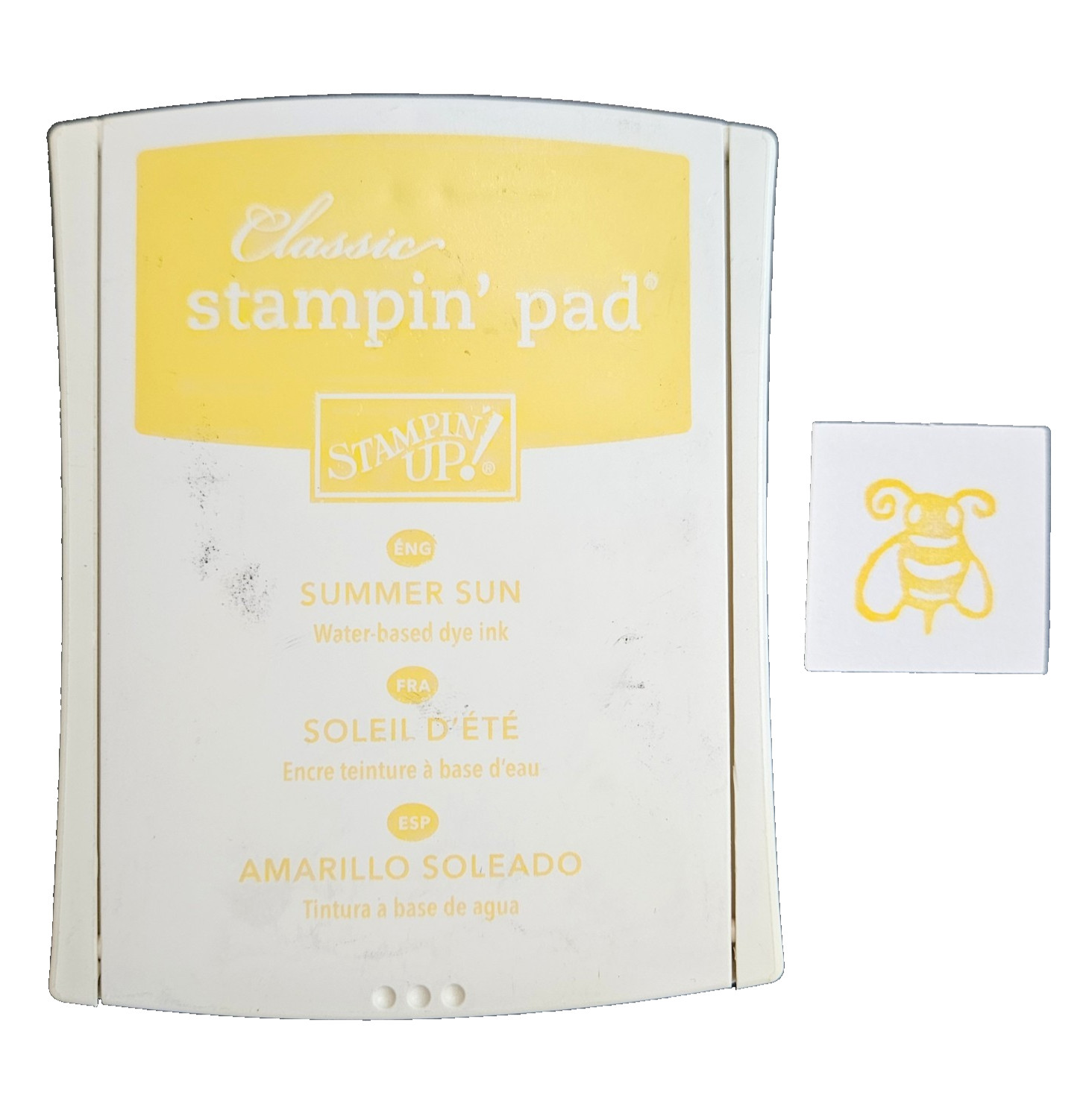 SUMMER SUN Stampin' Up! Classic Dye Ink Pad Bright Primary Yellow gt4