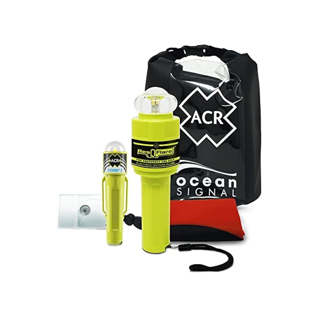 ResQFlare E-Flare Safety Kit, USCG Compliant, Electronic, for Marine Emergencies