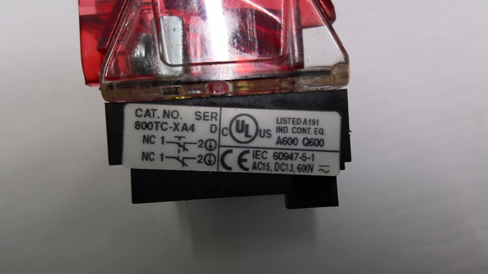 Allen Bradley 800TC-XA4 Contact Block