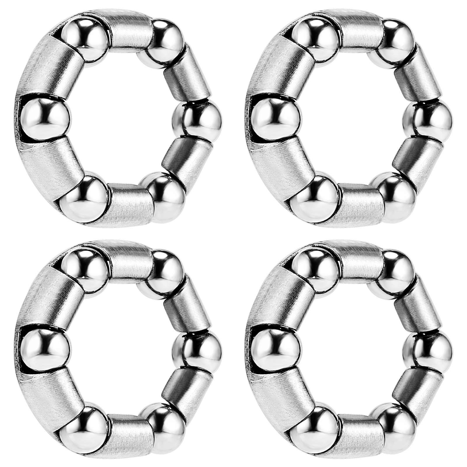 Bike Wheel Bearings 3/16" x 6 Balls Bicycle Bearings Retainer Bike Axle Wheel...