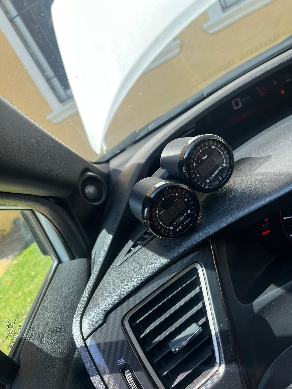 9th Gen Honda Civic 52mm Double Defrost Vent Gauge Pod 2012-2015