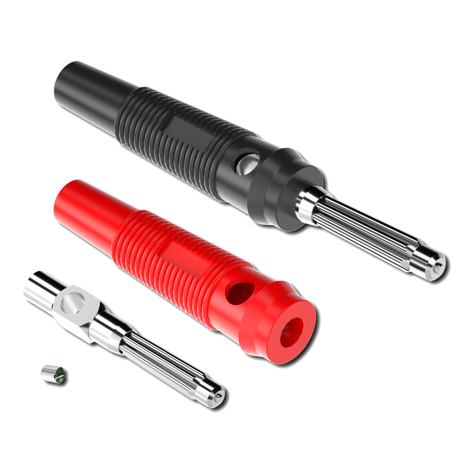 4mm High Current Banana Plugs Stackable 32A Screw Type Solder Banana Connector