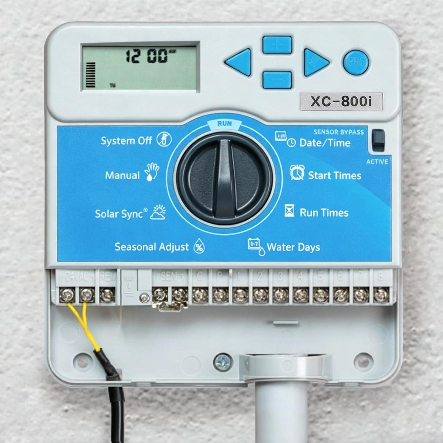 XC800i Indoor Sprinkler Timer for Hunter 8 Zone Irrigation Controller, No WiFi
