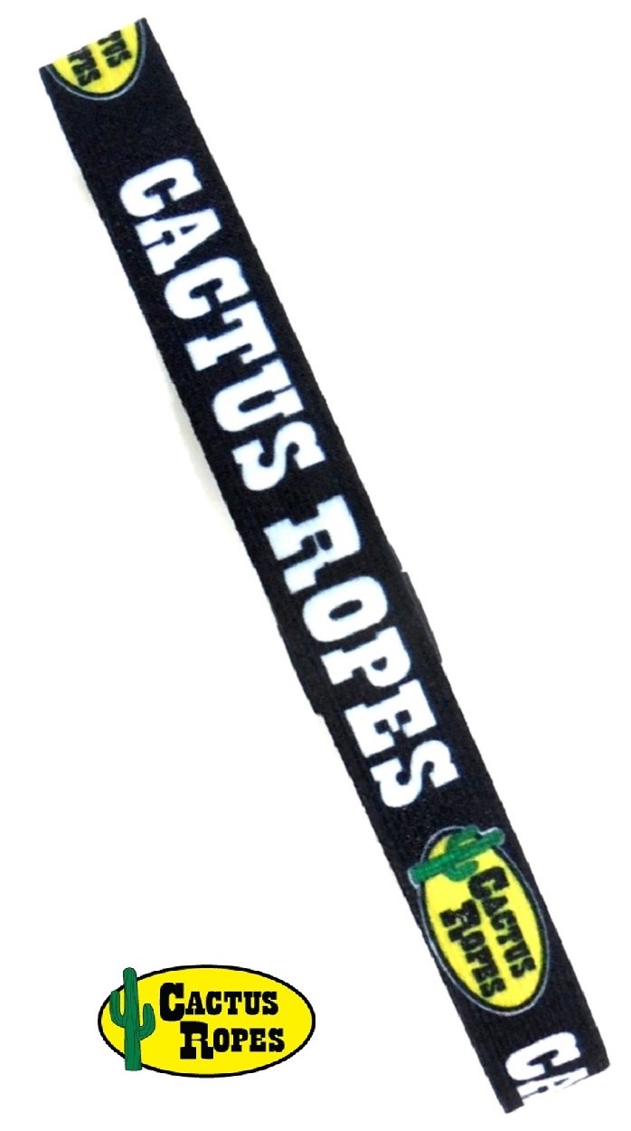 Cactus Ropes Elastic Lariat Rope Holder Strap Black & White New