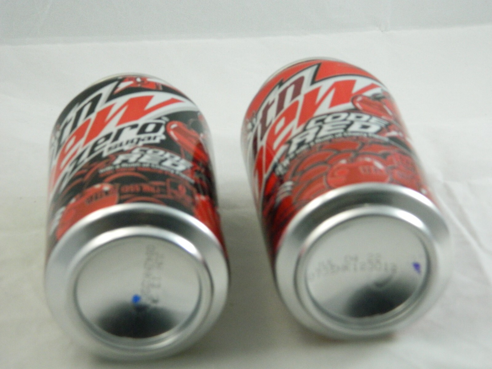 Mountain Dew Code Red & Zero Sugar Art Label Full 12 Oz Can 2022 New MTN 2 Pack