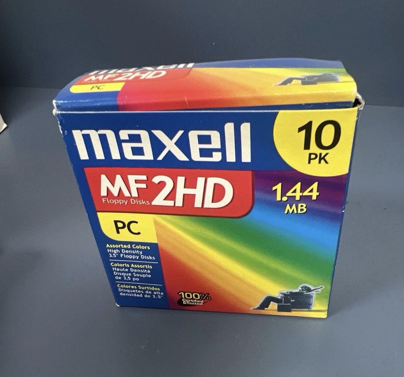 Maxell  MF 2HD 1.44 MB PC 3.5 Inch High Density Floppy Disks New Unused 10 Pk