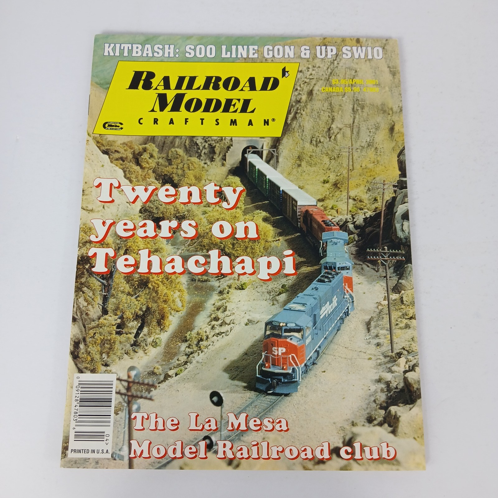 Railroad Model Craftsman Magazine April 2001 Tehachapi Soo Line Gondolas HO