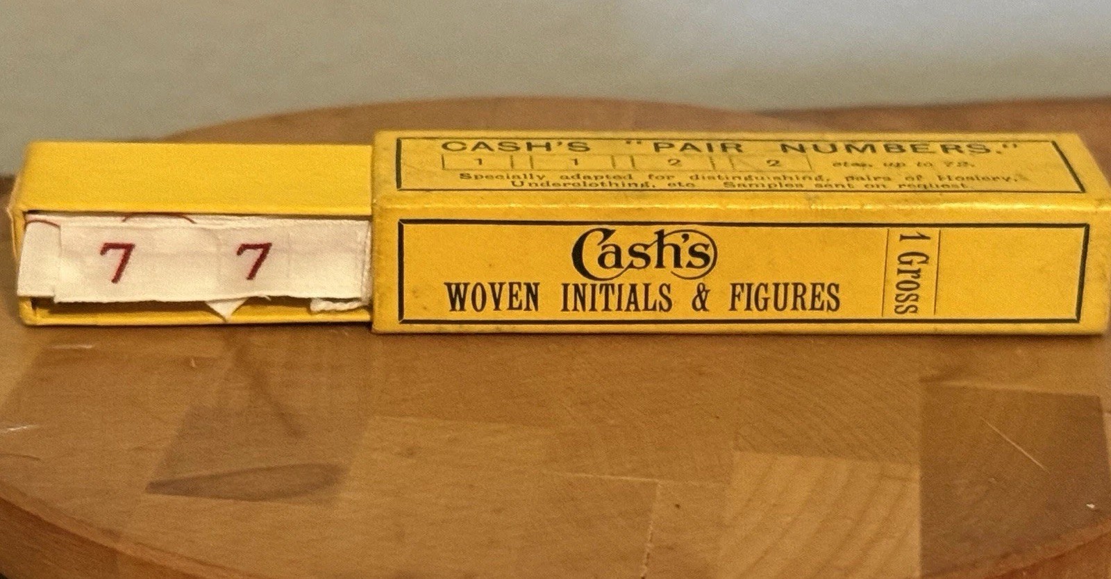 Vintage Cash's Woven Initials & Figures For Marking Shirts, Household Linens #7