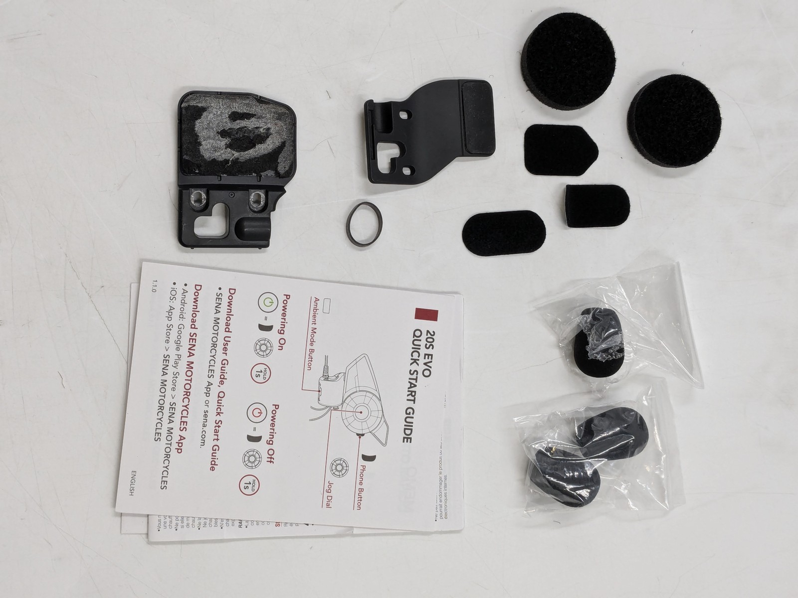 Sena 20S Evo Single Pack Motorcycle Communications System SP38