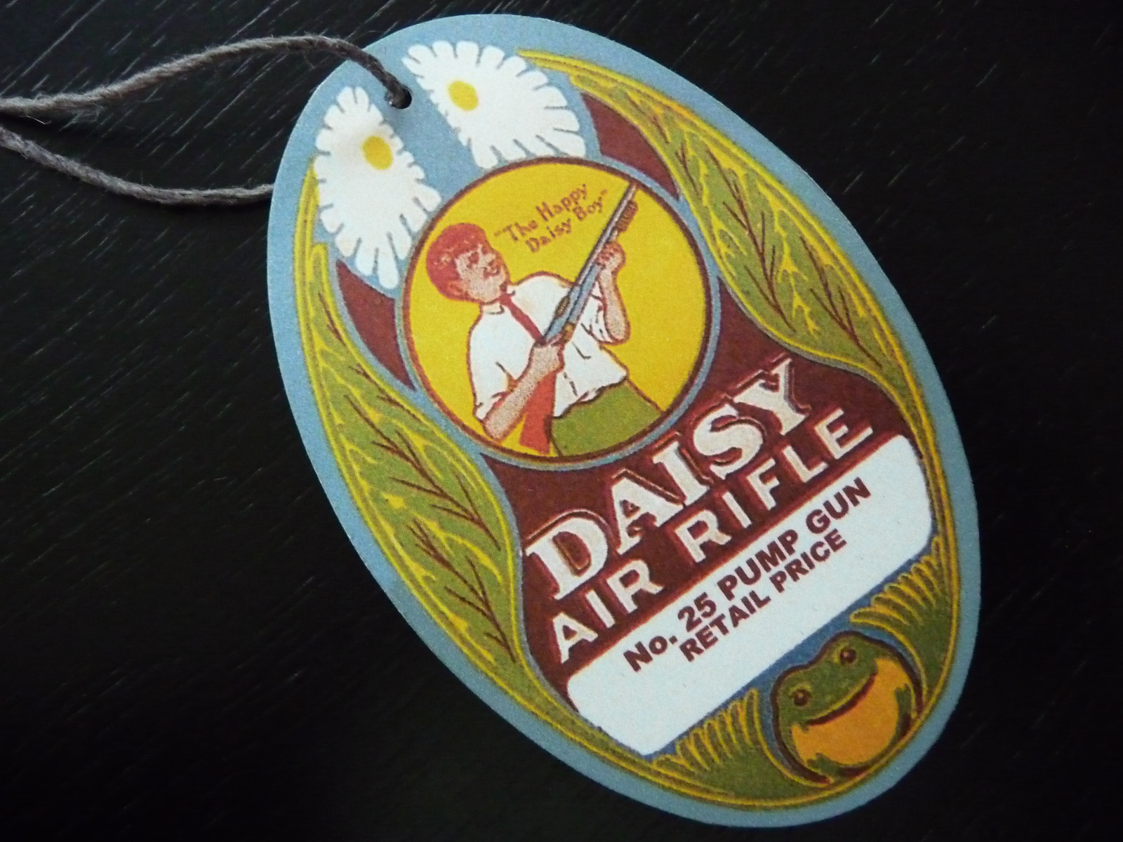 Happy Daisy Boy Daisy BB Gun Model 25 Reproduction Hang Tag for Air Rifle