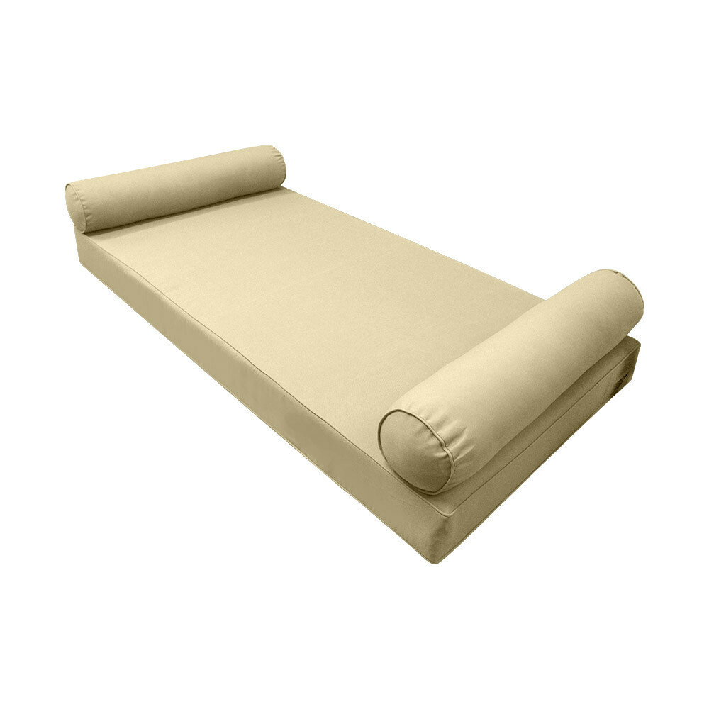 |SLIPCOVER ONLY|S5 Daybed Mattress Bolster Pillow Covers Pipe Trim Crib AD103