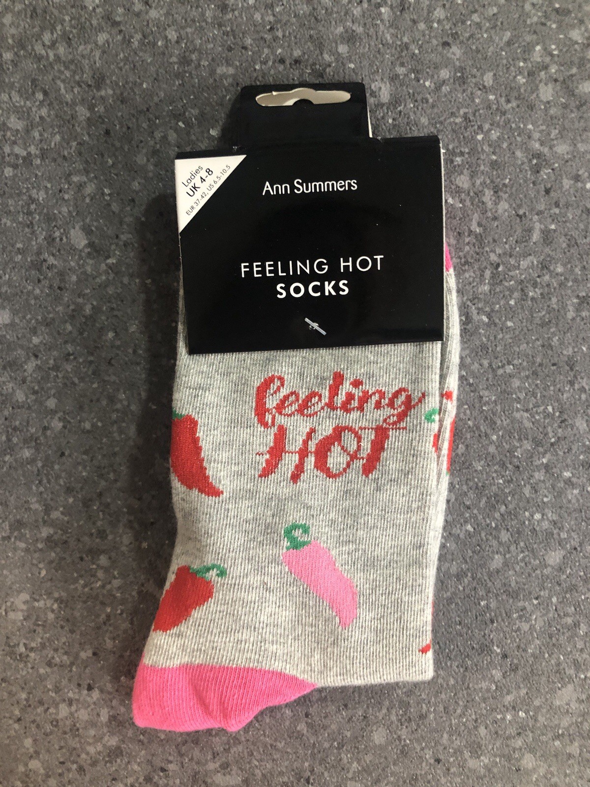 5 Pairs Ann Summers Feeling Hot Socks Size 4 To 8