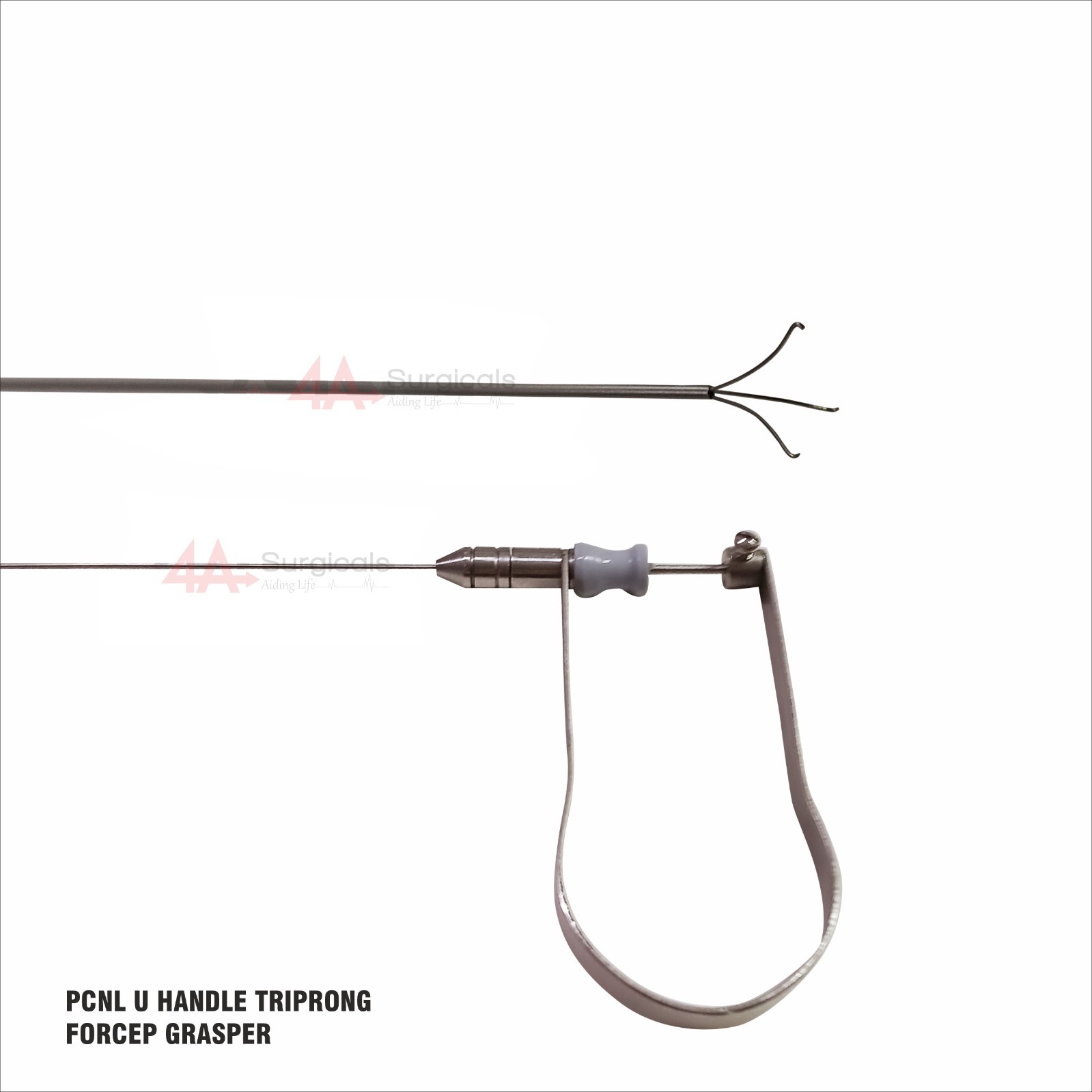 4A PCNL U Handle Triprong Grasper Forcep 7Fr 38cm (1 piece)
