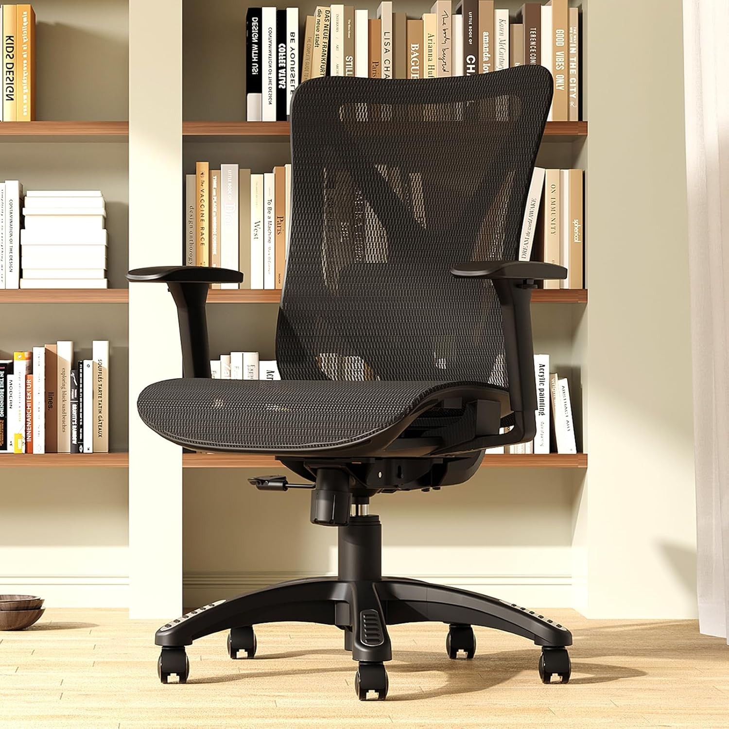 Ergonomic Office Chair, Mesh Computer Desk Chairs with Adjustable Lumbar Support
