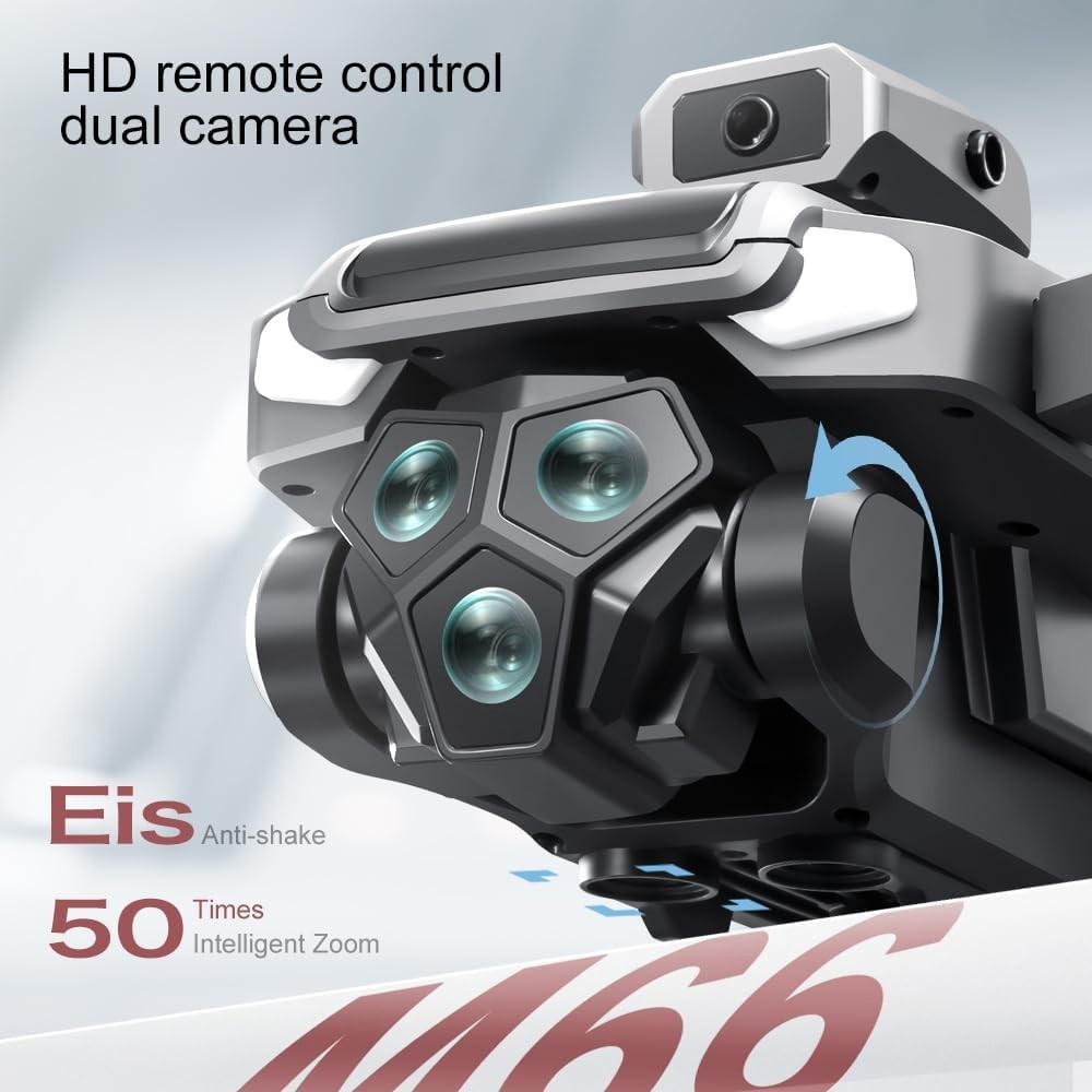 Black Foldable Drone with 1080P Camera 2 Batteries Obstacle Avoidance