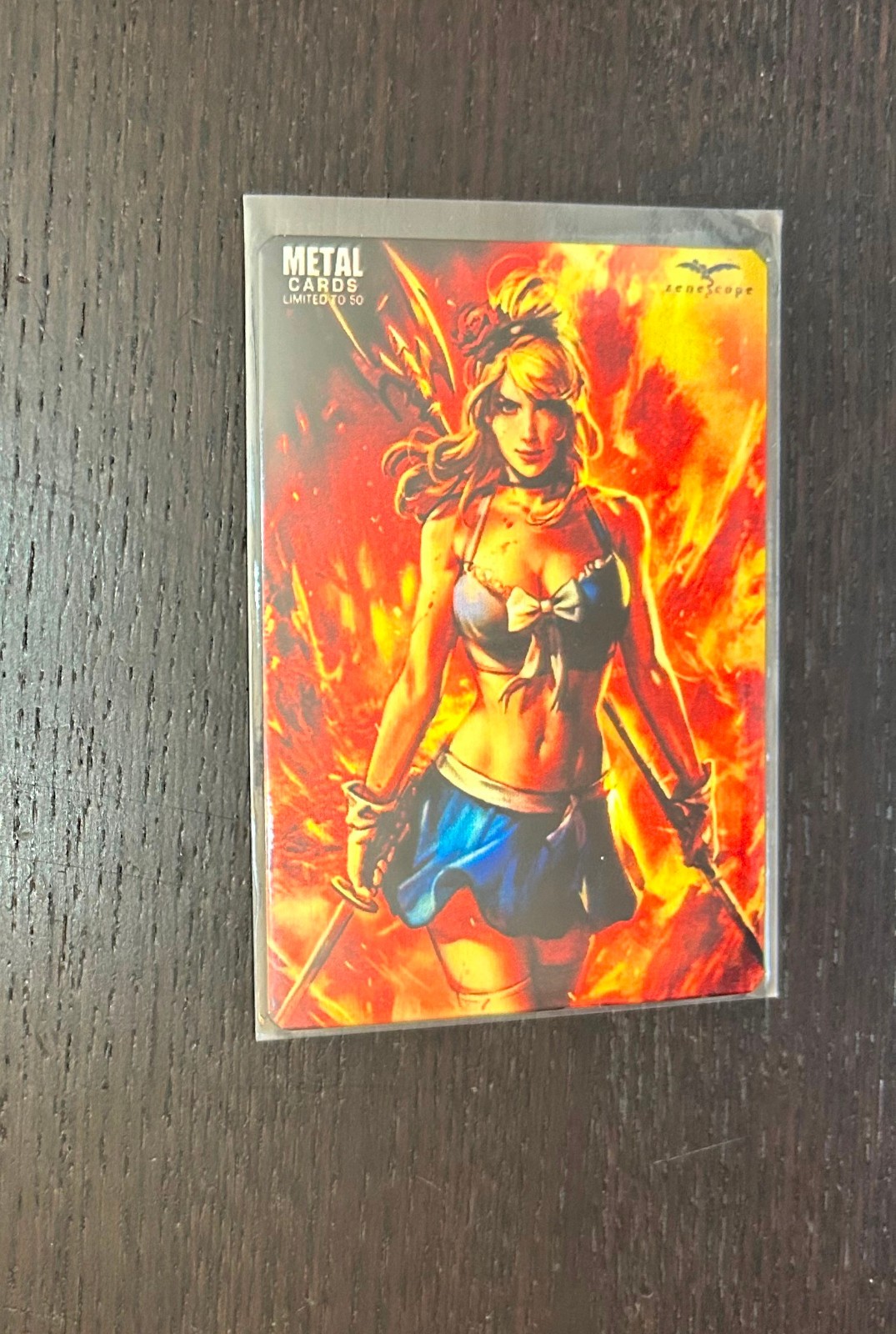 ZENESCOPE METALLIC CARD (169) -- Hellfire -- Bad Girl Metal Card Limited