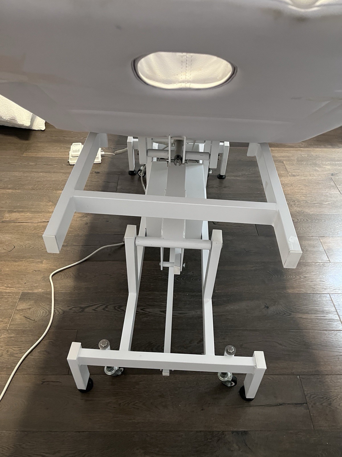 Adjustable Massage Bed - Electric Controls - White