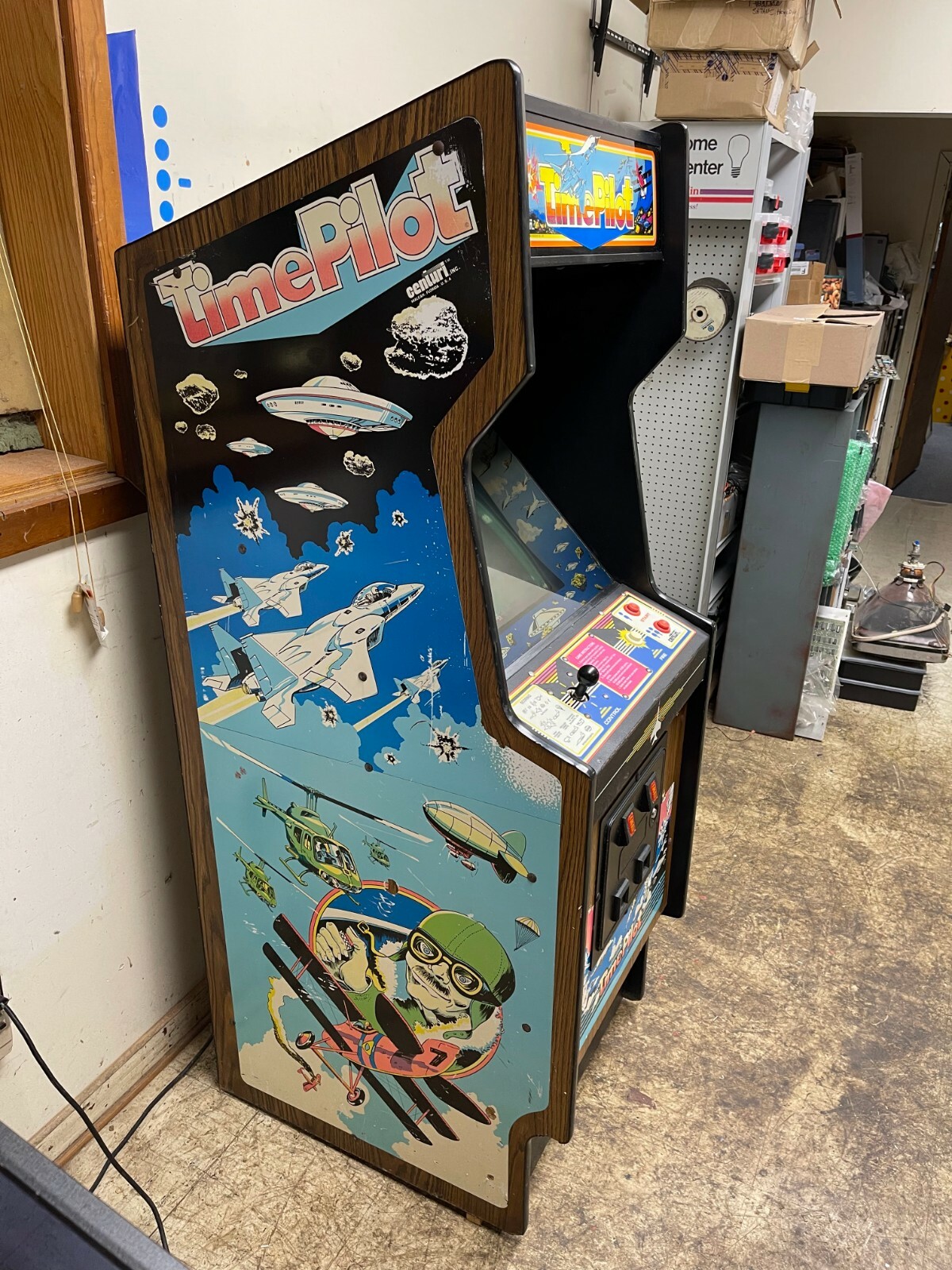 1982 Centuri TIME PILOT dedicated Video Arcade Game - FREE SHIPPING