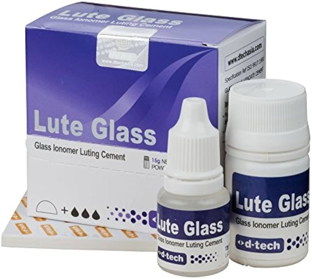 Permanent Dental Cement Crown Bridge Veneer Luting Adhesive Glass Ionomer 4.5 av