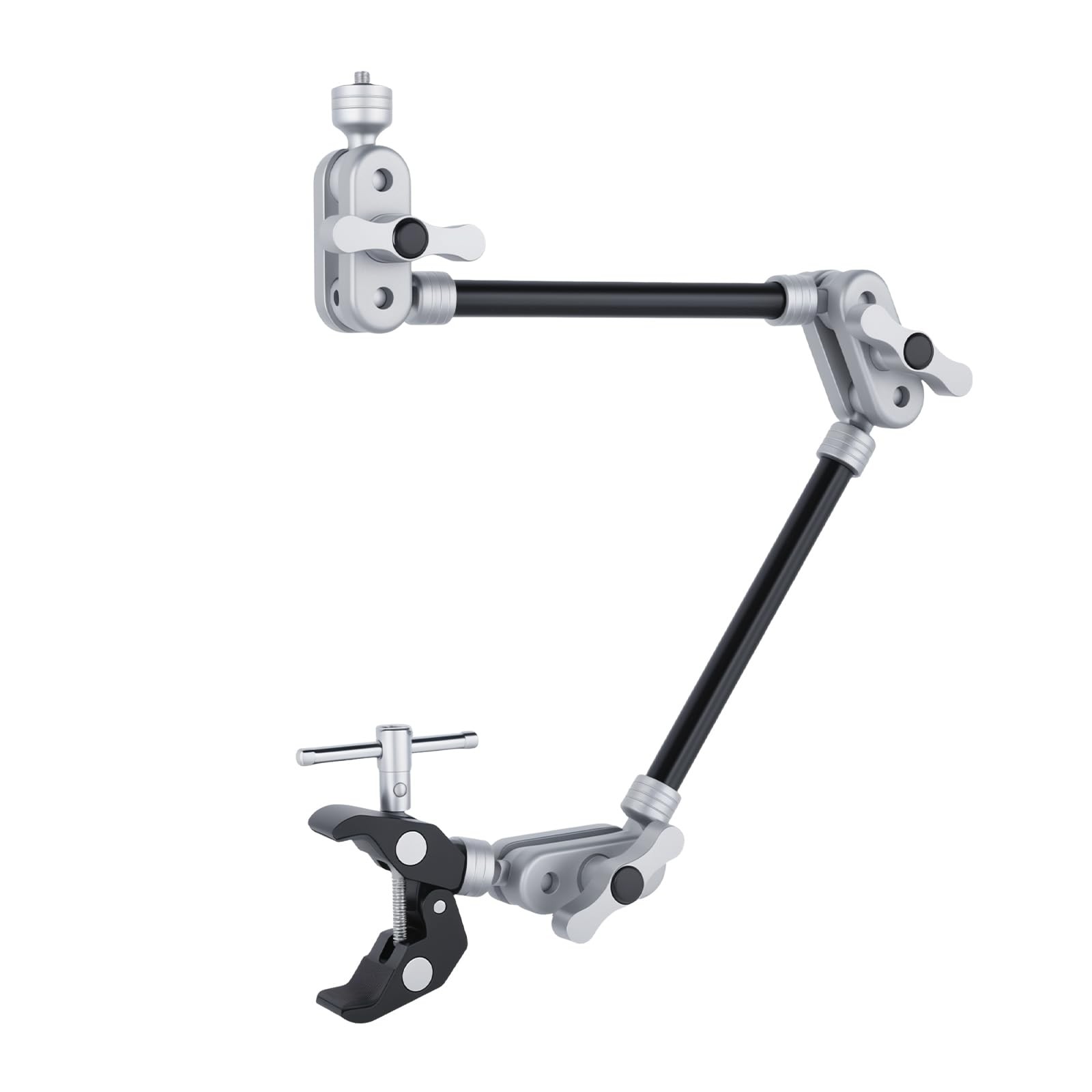22" Arm w Clamp Mount, Desk Mount Articulating Friction Boom w Arm 1/4" Threa...