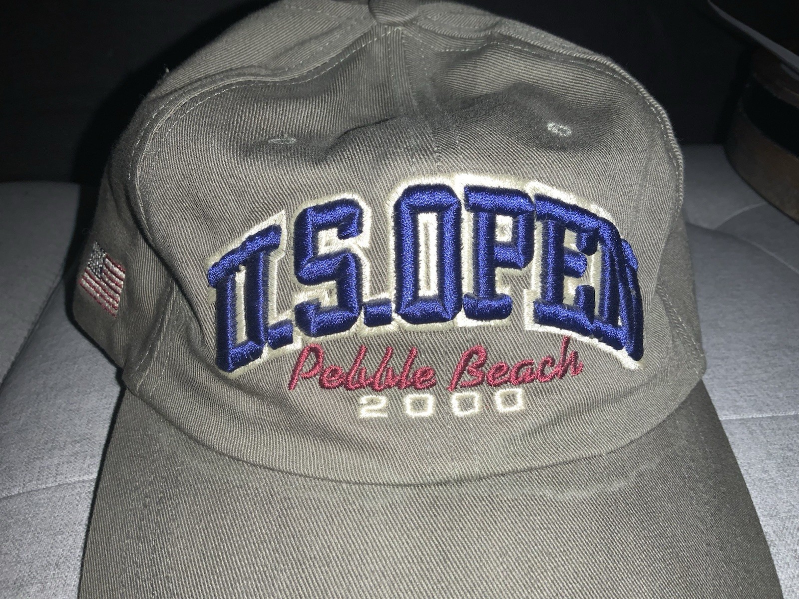 Vintage Olive Green 2000 U.S. Open - Pebble Beach 4 Head Adjustable Baseball Hat