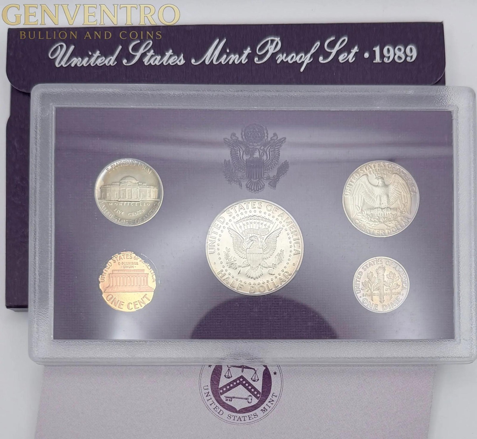 1989 US Mint Proof Set BU Coins with Original Mint Packaging #256