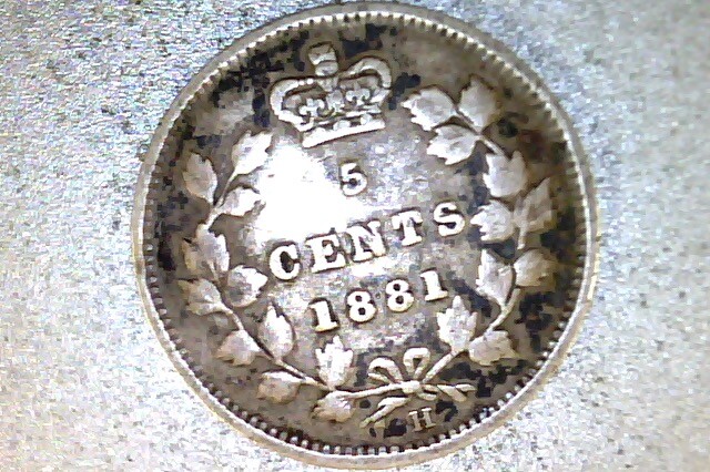 1881 CANADA - 5 CENT #V5T6