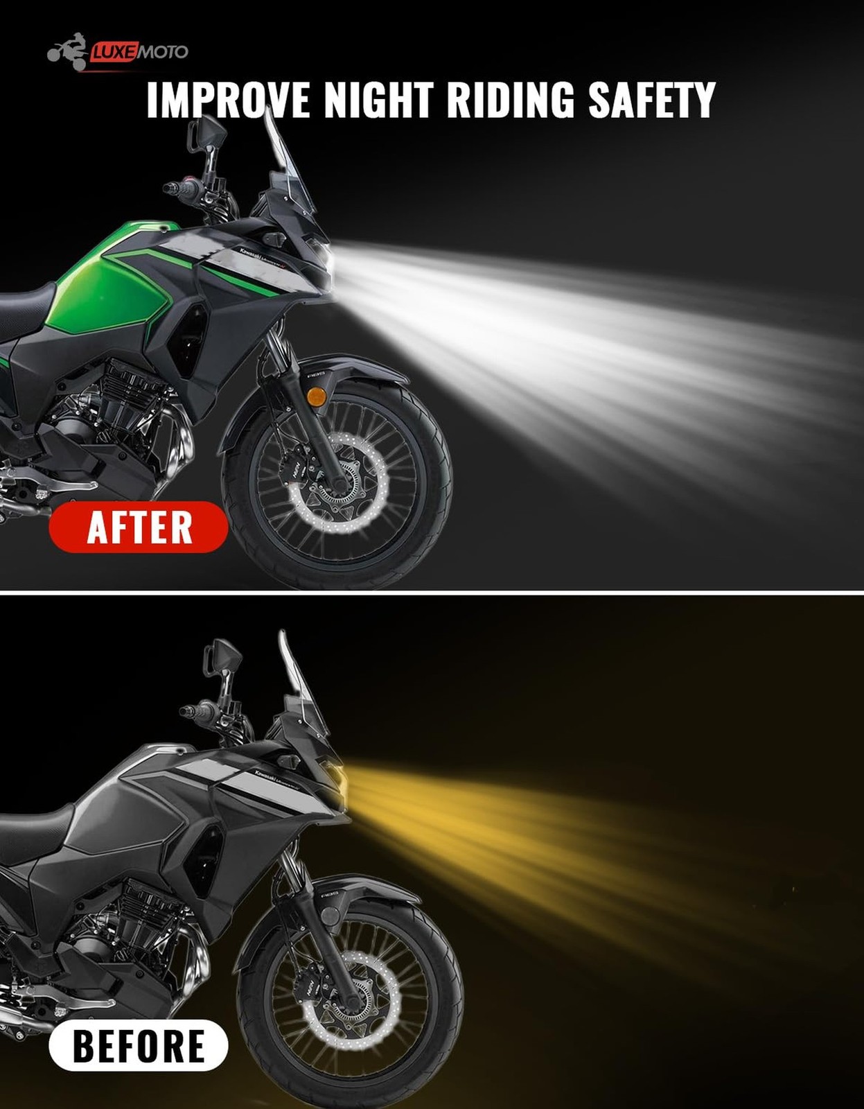 Projector LED Headlights for Versys X300, LED Front Lights Headlamp with High...