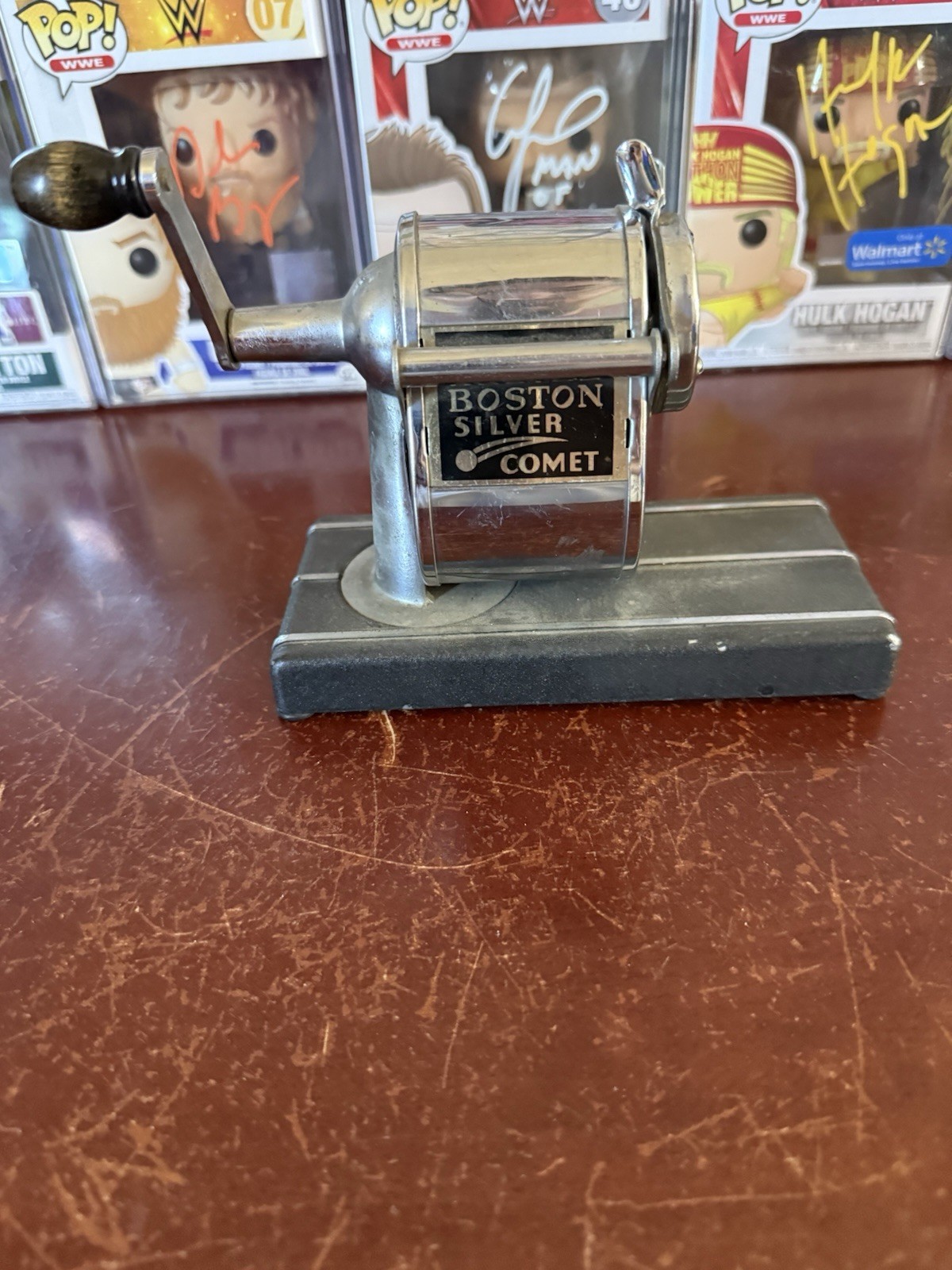 Vintage Boston Silver Comet Pencil Sharpener