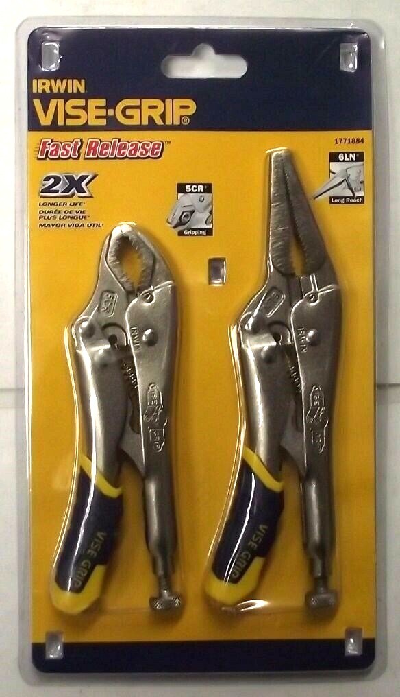 Irwin Tools VISE-GRIP Locking Pliers Set Fast Release 2-Piece 1771884