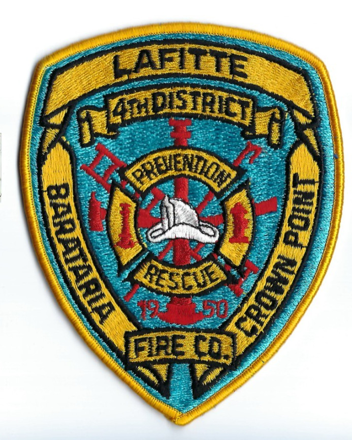 Lafitte-Barataria-Crown Point Fire Company Louisiana 4th District shoulder patch
