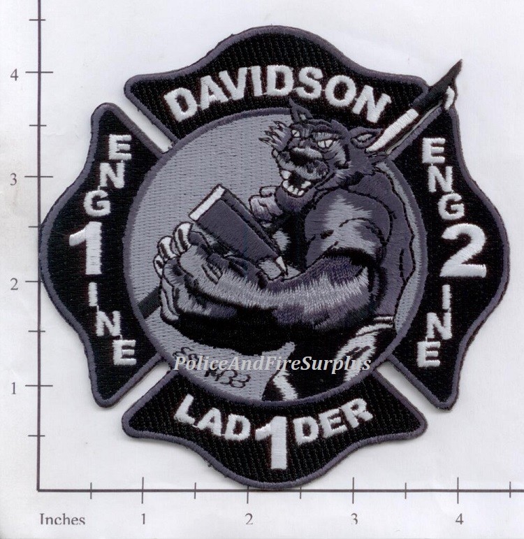 North Carolina - Davidson Engine 1 Enigne 2 Ladder 1 NC Fire Dept Patch