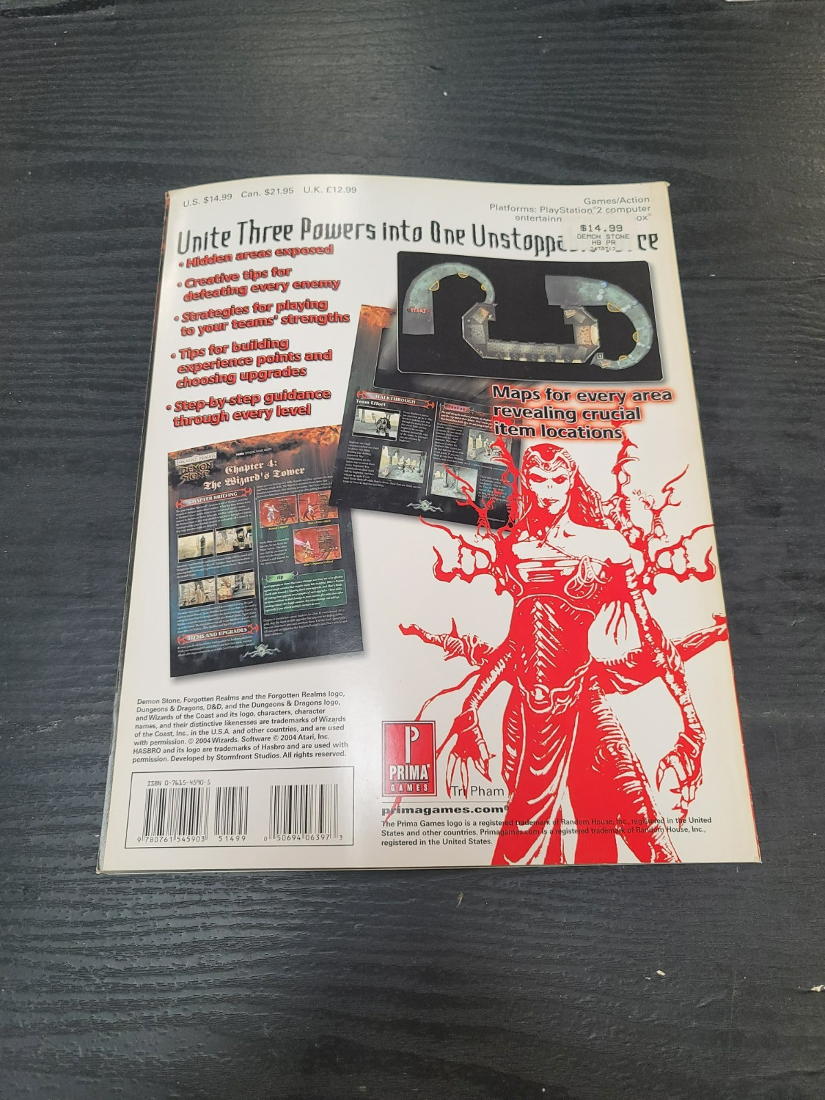 Forgotten Realms: Demon Stone Official Prima Strategy Guide Great Shape