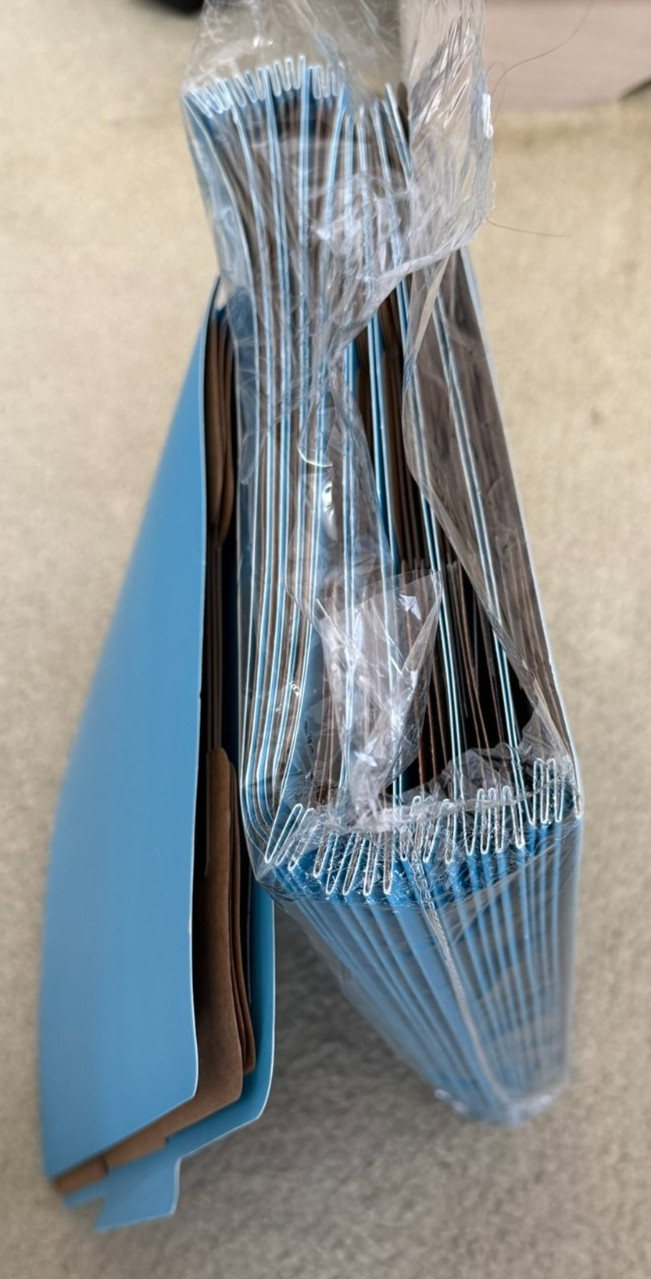 10 Medical / Classification Folders, 3 Dividers, Letter Size - INEXPENSIVE
