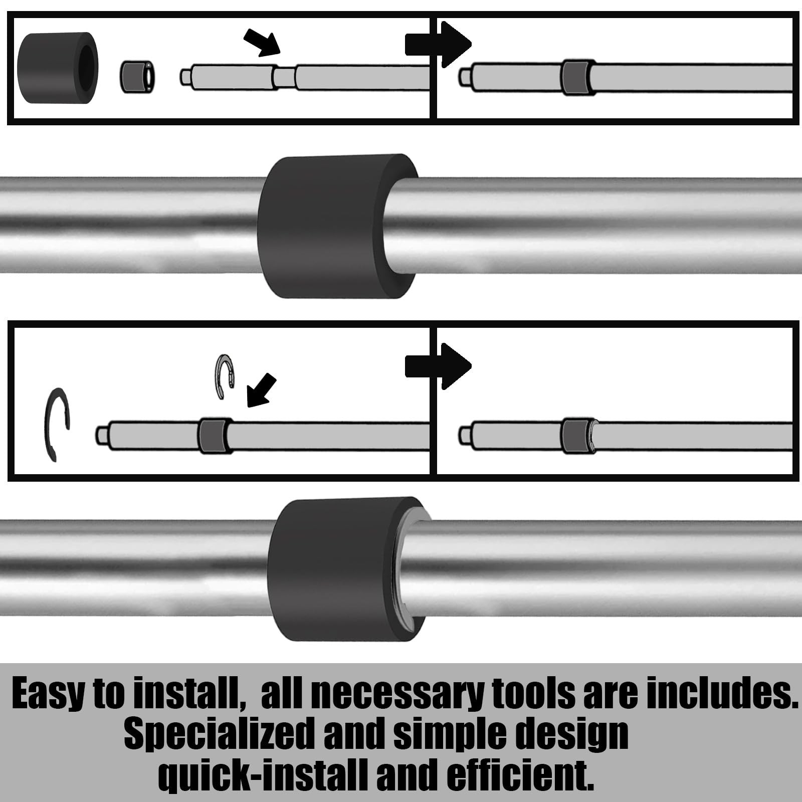 Moalaok 32-Pack Rubber Roller Replacement for Cricut Maker 3/Maker Complete Mai