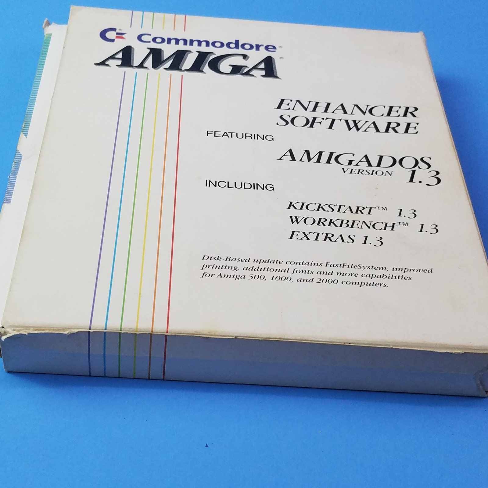 Vintage Commodore Amiga Enhancer Box 3 DISK Software Manual Book