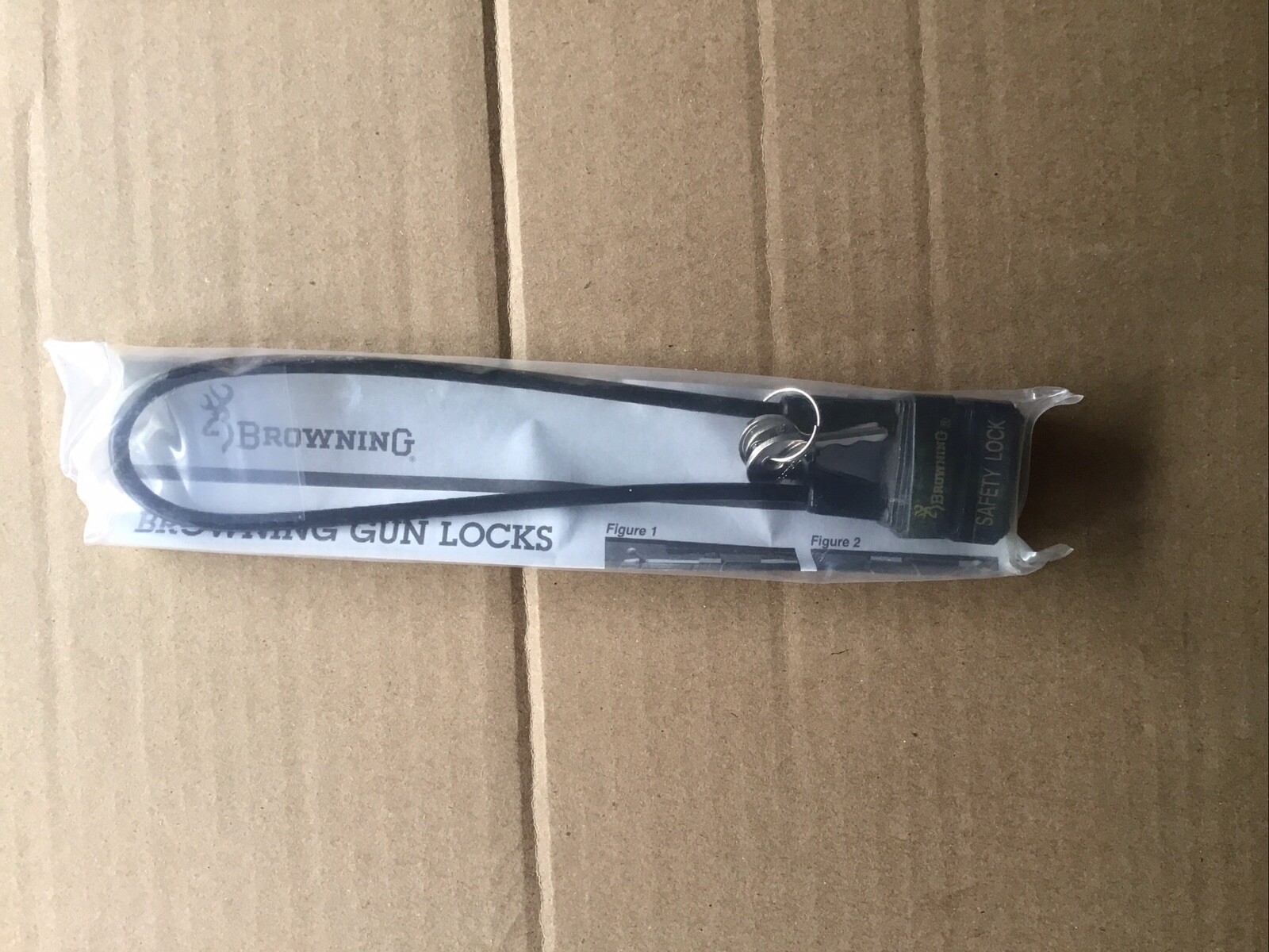Browning Gun Safety Cable Lock 2 Keys New Sealed Pistol / Rifle