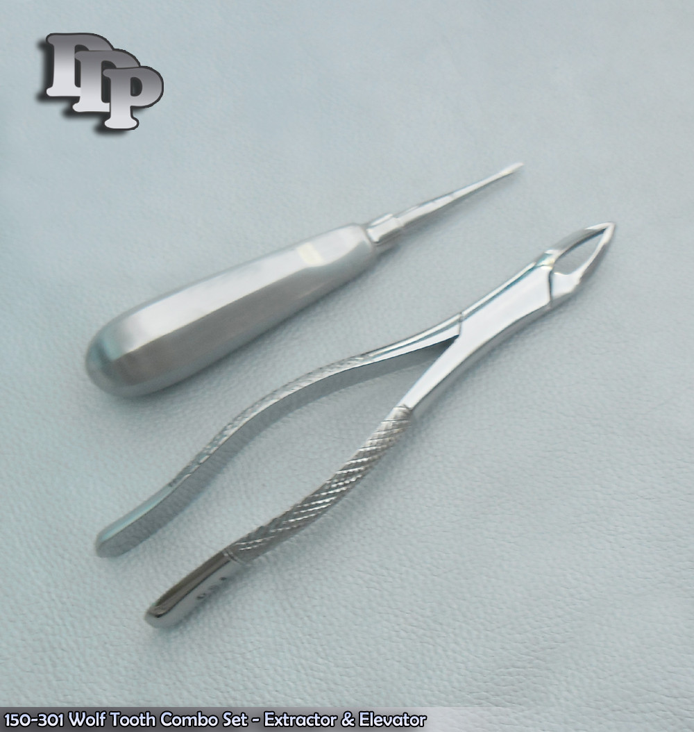 150-301 Wolf Tooth Combo Set - Extractor & Elevator Surgical Instruments