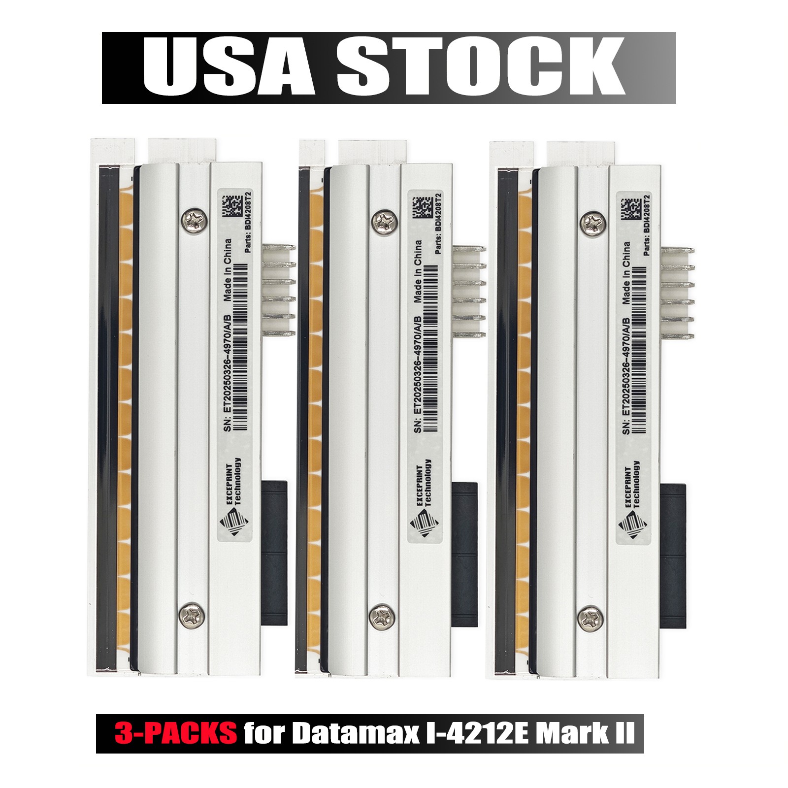 3 PCS Printhead for Datamax I-4212E Mark II Thermal Printer 203dpi PHD20-2278-01