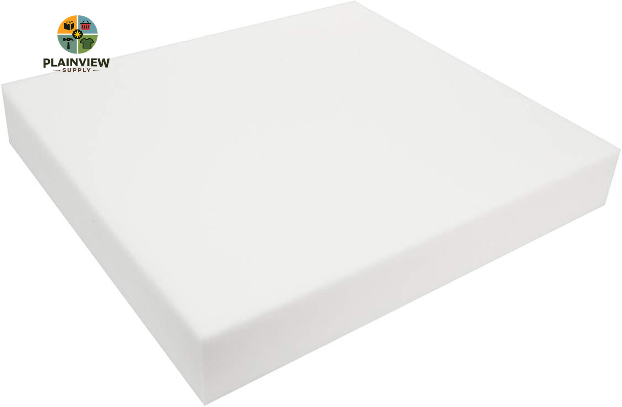 High Density Upholstery Foam 5 Inch Thick, 24 Inch Wide, 24 Inch Long - Ideal fo